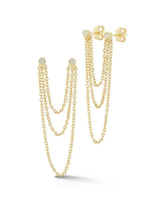 Glaze Jewelry 14K Over Silver Cz Earrings