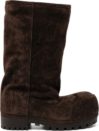 Balenciaga Alaska laarzen met imitatiebont - Bruin