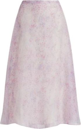 Alberta Ferretti Silk Organza Rok - Dames - Midirokken - Roze - L - Organza - Rokken