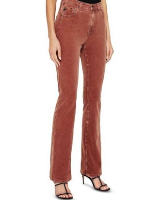 AG - Adriano Goldschmied Alexxis High Rise Vintage Boot Jeans In Sulfur Dark Walnut