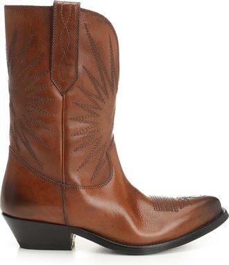 Golden Goose Wish Star Low Leather Boots