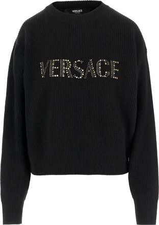 Versace Maglione con decorazione - Nero