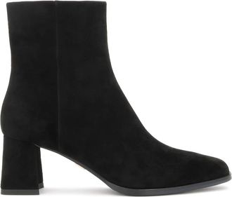 Kazar Minimalistische Laarsjes - Dames - Laarzen met Hak - Zwart - 40 EU - Leer - Schoenen