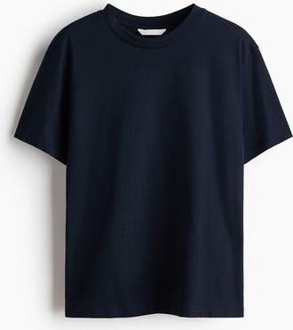 H&M T-Shirt aus Baumwolle - Blue