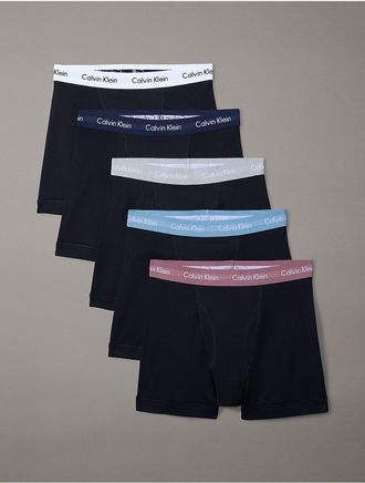 Calvin Klein Mens Cotton Classics 5-Pack Boxer Brief - Multi - XL