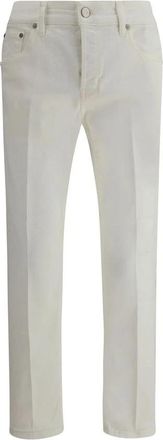 Pantaloni Torino Reggae Jeans van Katoen - Heren - Slim Fit Jeans - Wit - W33 - Katoen - Jeans