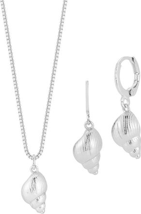 Sphera Milano Plated Necklace/Earring Set