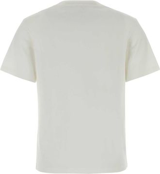 Loewe Logo-Print Cotton Blend T-Shirt - White