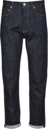 Brunello Cucinelli Straight Jeans - Heren - Regular Fit Jeans - Blauw - S - Jeans
