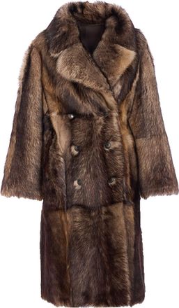 Yves Salomon Lamb Leather Coat