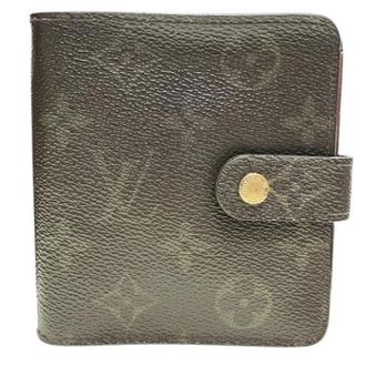 Louis Vuitton Pre-owned Wallets, female, Brown, Size: ONE SIZE Pre-owned Compact Zip Monogram Wallet