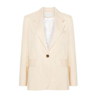 Maison Kitsun&eacute; Blazers, female, Beige, Size: S Tailored Jacket