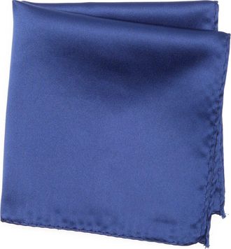 ConStruct Solid Satin Pocket Square in Blueberry at Nordstrom Rack