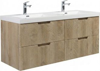 Badplaats Conjunto De Muebles De Ba&ntilde;o Thermis 140 Cm - Roble Claro - Muebl