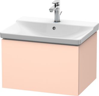 Duravit Duravit L-cube Mueble De Pared, Ancho 620mm, Profundidad 481, 1 Extra&iacute;ble, Se Ajusta A La Medida. Art&iacute;culo 233265, Color: Albaricoque Perla Seda Laca 