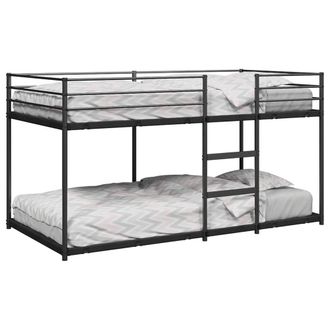 Berkfield Home Bunk Bed without Mattress Black 90x200 cm Steel