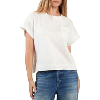 HINT OF BLU Cloud Cotton Slub Pocket T-Shirt in Star White at Nordstrom, Size X-Small