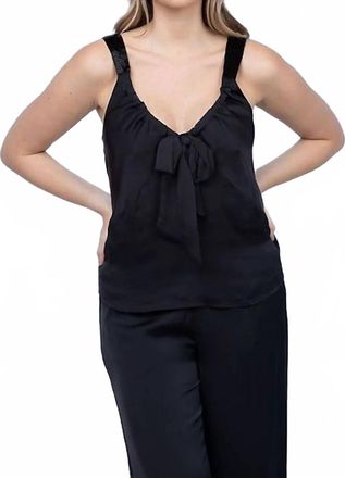 Ramy Brook Amy V-Neck Tank Top In Black