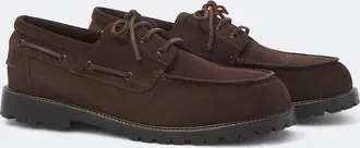 STUDIO NICHOLSON Guston suede boat shoes