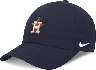 Nike Houston Astros Evergreen Club Nike Mens MLB Adjustable Hat in Blue | NB0141SHUS-BEK