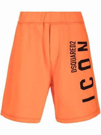 Dsquared2 Shorts sportivi con stampa - Arancione