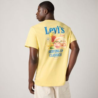 Levi's Relaxed Fit Tee - Mens - 2XL - Yellow / Serving Up