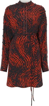 Proenza Schouler leopard-print crepe de Chine shirtdress - women - Viscose - 4 - Black