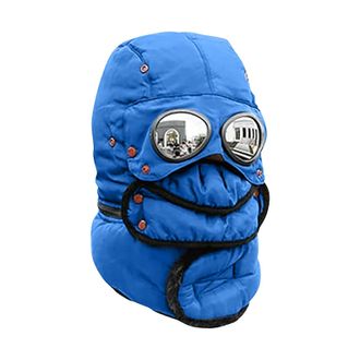 Generic Unisex Men Women 3 in 1 Ski Cap Winter Warm Soft Trapper Snow Windproof Balaclava Face Coverings Hat with Glasses Mouth Ear Warmer Earflap Outdoors Hi