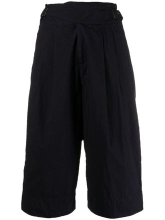 Yohji Yamamoto Shorts con vestibilit&agrave; comoda - Blu