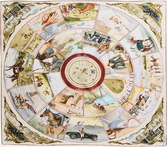 Loro Piana Arena Printed Silk Twill Foulard Scarf