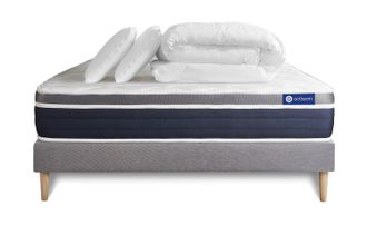 Actisom Pack Colch&oacute;n Gris L&aacute;tex Y Espuma Viscoel&aacute;stica 140 X 190
