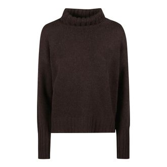 Aragona Jersey de cuello alto - Knitwear - Mujer - Marr&oacute;n - 2XS
