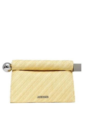 Jacquemus Yellow Rond Carre Medium Clutch