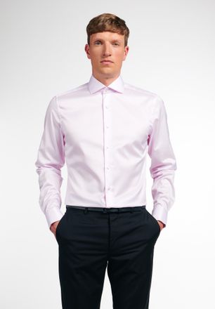 Eterna Langarmhemd ETERNA SLIM FIT, Herren, Gr. 44, Normalgr&ouml;ssen, rosa, Twill, 100% Baumwolle, schmal, Umschlagmanschette, Hemden Langarmhemd, NON IRON (b&uuml;g