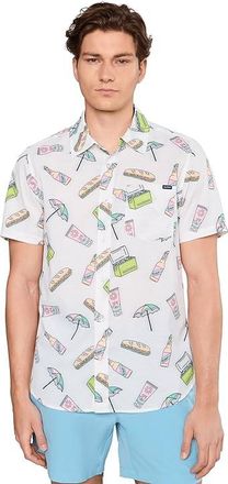 Chubbies The Beach Feast (Breezetech)- White Mens Clothing Optic White-pattern Base : 2XL, Cotton/Spandex