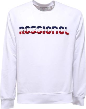 Rossignol Witte Katoenen Sweatshirt Gemaakt in Itali&euml; - Heren - Sweatshirts - Wit - S - Katoen - Hoodies & sweatvesten