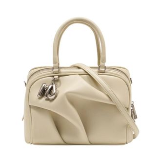 Marc Jacobs Small Bauletto Handtas - Dames - Handtassen - Wit - ONE Size - Leer - Tassen