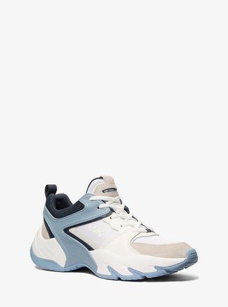 Michael Kors Chase Mixed-Media Trainer