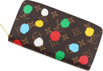 Louis Vuitton Monogram Red Color Monogram Long Wallet (Bi-Fold) (Pre-Owned)