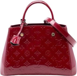 Louis Vuitton Pre-owned Handbags, female, Red, Size: ONE SIZE Pre-owned Montaigne BB