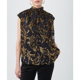 Trina Turk Imogene Top in Black at Nordstrom, Size X-Small
