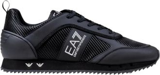 Emporio Armani Sportieve Sneakers met Modern Ontwerp - Heren - Sneakers - Zwart - 42 2/3 EU - Schoenen