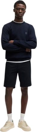 HUGO BOSS Slanke chino-shorts voor heren (Donkerblauw)