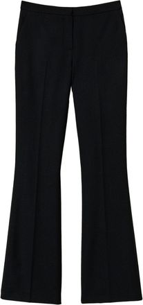 Twin-Set pressed crease flared trousers - women - Polyester/Wool/Elastane - 44 - Black