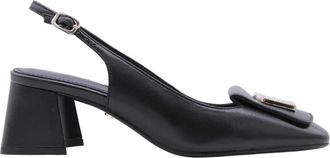 Lola Cruz MAY Muiltjes - Dames - Pumps - Zwart - 37 EU - Leer - Schoenen