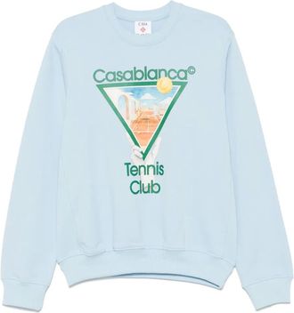 Casablanca Metaphysical Tennis Icon sweatshirt - Blue