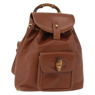 Gucci Pre-owned Backpacks, female, Brown, Size: ONE SIZE Pre-owned Vintage Backpack