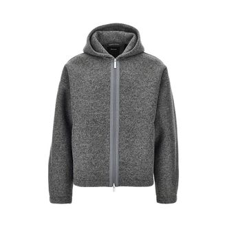 Herno Wool-blend cloth blouson jacket Man S