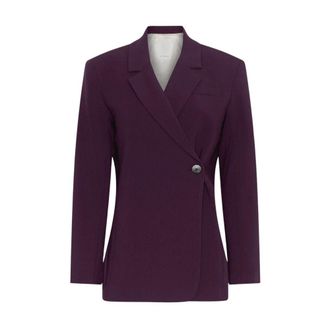 Moss Copenhagen Michelle Blazer - Dames - Jassen - Paars - Maat: S Leer