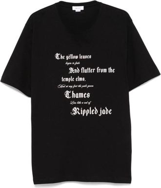 Alexander McQueen Zwart Ivoor T-Shirt Stijlvol Comfort - Heren - T-shirts - Zwart - L - Katoen - Tops